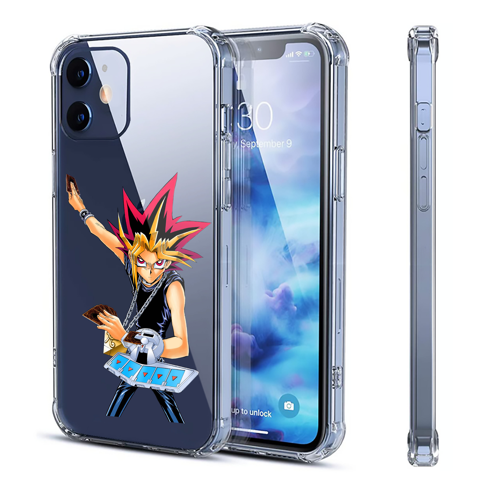 （画像用） 遊☆戯☆王 Yu-Gi-Oh! 【iPhone 12シリーズ対応】透明スマホケース（クリアソフトケース）